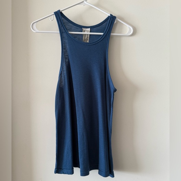 Free People Ribbed Racerback Swing Tank - Picture 1 of 6
